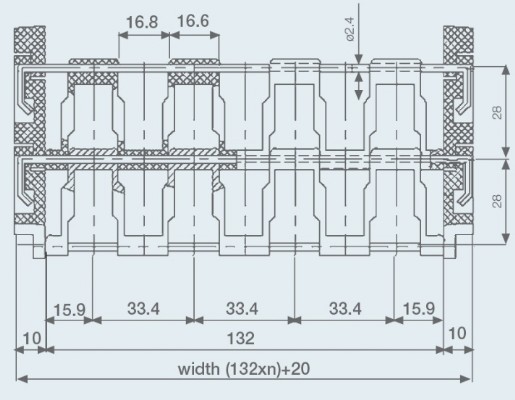 Дополнительные пластиковые модули Модуль GB – 104